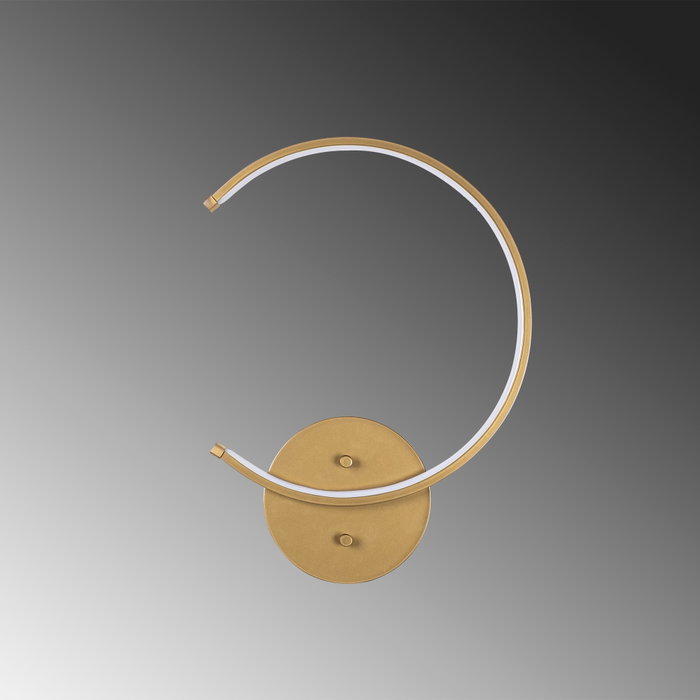 Opviq Moon - 13329 Lámpara de pared con acabado dorado y LED integrado